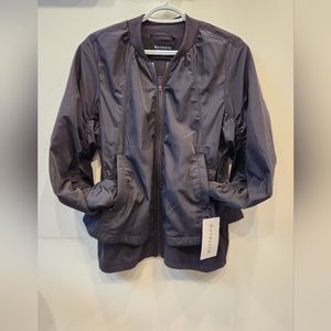 Athleta Wayfarer Bomber Jacket, Black, Size US M Tall